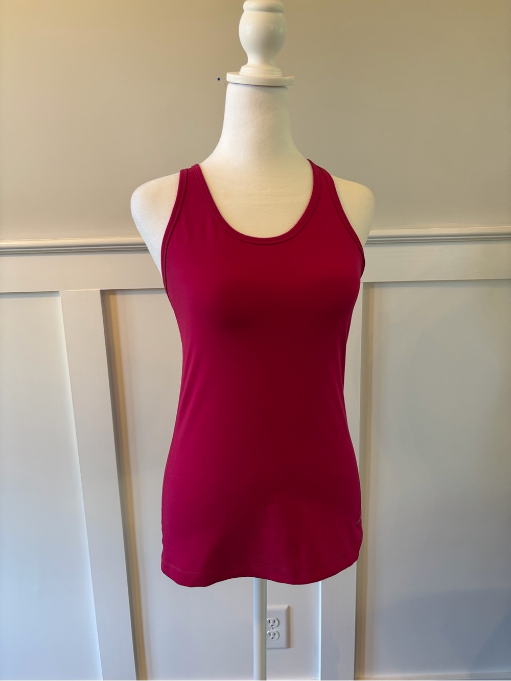 Nike Women's Fitted Racerback Tank Top - Raspberry Pink
